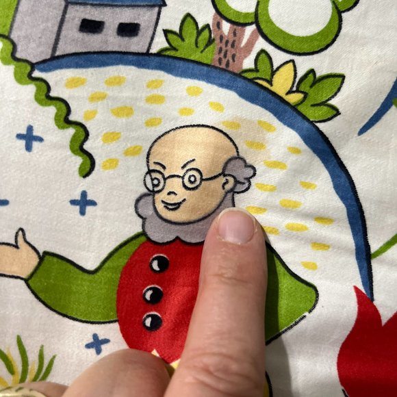 Vintage Waverly Storyteller Nursery Rhymes Cotton fabric Panel 36x 17 *READ* - Picture 5 of 16